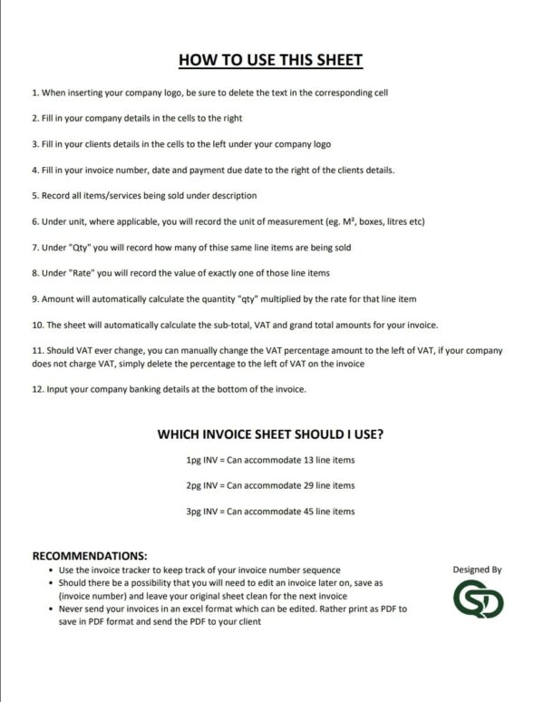 Automated Invoice Template (South Africa) - Image 2