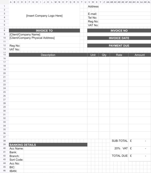 Automated Invoice Template (United Kingdom) - Image 3